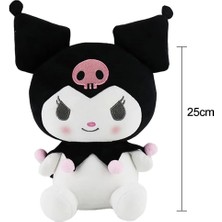 Hello Kitty Kuromi Hello Kitty 25 cm Peluş Oyuncak Sanrio Kuromi Plush Hediyelik Oyuncak