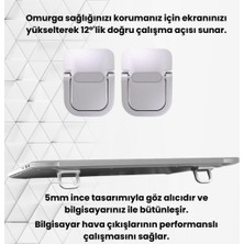 Coofbe Coofbe 2 Adet Yapışkanlı Katlanılabilir Laptop Standı Portatif Macbook Bilgisayar Laptop Stand Ayagi