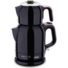 Çaytema Deluxe Elekt. Çaydanlık Siyahrosegold