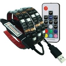 World Of The World Tv Arkası Silikonlu Kumandalı Rgb Şerit LED - 16 Renk