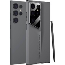 Nova Global Samsung Galaxy S23 Ultra Kılıf Ultra Ince Kamera Korumalı Sert Rubber Procase Kapak - Gri