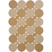 Cool Halı Luke 310 Naturel Halı Paspas Örgü Hasır Kilim Yolluk Bohem Mutfak Balkon Banyo Halısı