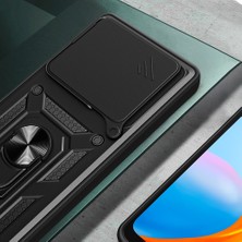 Lyon Tech Infinix Note 40 Pro Kılıf Magnetik Standlı Kamera Korumalı Zore Sürgülü Vega Kapak