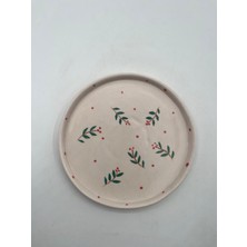 Kimya Ceramics Handmade Seramik Tabak Seti Ve Kase(Yılbaşı)