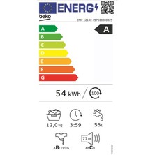 Beko Cmx 12140 A Enerji Sınıfı 12 kg 1400 Devir Çamaşır Makinası