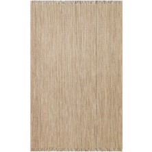 Eko Halı Doha Dh 01 Beıge Jüt ve Polyester ile Üretilen Çift Taraflı Modern Kilim