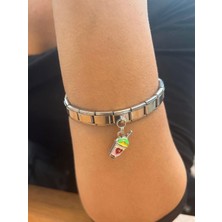 Kesmia Kararmaz Çelik Bileklik & Charm Modelleri Yeni Yıl Konsept - Şıklık ve Dayanıklılık Ayarlanabilir - Kararmaz, 18 cm