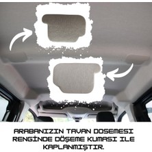 Rifter-Berlingo-Proace City-Doblo-Opel Cam Tavansız Ara Bölme Demiri Kapakları 2 Adet Kumaşı Kaplı