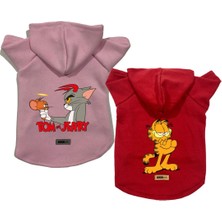 Tekno Trust Polar Sweatshirt Köpek ve Kedi Kıyafeti - Tomjerry & Garfield 2'li Fırsat Paketi - S Beden