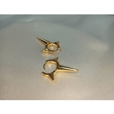 Diken Model Gold Küpe