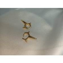 Diken Model Gold Küpe