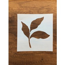 Piktura Kır Çiçeği, Floral, Botanik, Yaprak Minimalist Stencil Serisi No.9