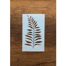 Piktura Kır Çiçeği, Floral, Botanik, Yaprak Minimalist Stencil Serisi No.17