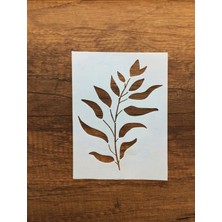 Piktura Kır Çiçeği, Floral, Botanik, Yaprak Minimalist Stencil Serisi No.13