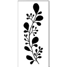 Piktura Kır Çiçeği, Floral, Botanik, Yaprak Minimalist Stencil Serisi No.12