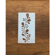 Piktura Kır Çiçeği, Floral, Botanik, Yaprak Minimalist Stencil Serisi No.12