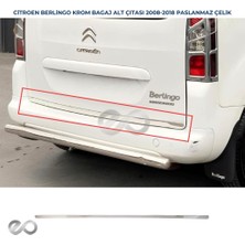 Ebal Oto Citroen Berlingo Krom Bagaj Alt Çıtası 2008-2018 Arası P. Çelik