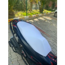 Scooter Universal  Her Modele Uyumlu Koltuk Kılıfı Düz Beyaz Kaliteli