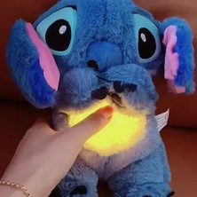 Favorimo Stitch Peluş Oyuncak (Nefes Alma Hareketi, Işık, Müzik)