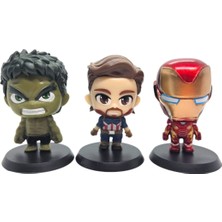 Marvel Avengers - Yenilmezler 6'lı Figür Seti - Iron Man - Hulk - Spiderman - Dr. Strange - Captain America - Thanos