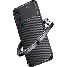 Pilanix Samsung Galaxy S25 Ultra Kılıf Karbon Desenli Lux Negro Silikon