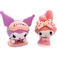 Kuromi & My Melody - Hello Kitty 2'li Figür Seti