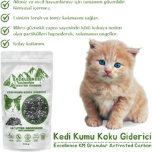 DOĞSEK Kedi Kumu Koku Giderici Excellence Km Granular Activated Carbon 230 gr Kömür Bazlı Granül Aktif Karbon Kalın Taneli