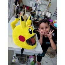 Çocuk Pikachu Kask Çocuk Kask Pika Kask Açık Çocuk Kaskı