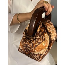 Jophiel Ramaela - William Morris Design, Ahşap Burslu Çanta, Clutch, El Çantası, Kol Çantası, Omuz Çantası, Çanta