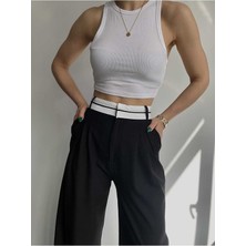 NO979 Belt Kemer Detay Pantolon