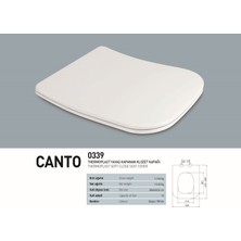 Geylani Yapı Market Nkp Canto Thermoplast Yavaş Kapanan Kare Klozet Kapağı 0339