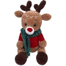 Yılbaşı Geyiği Amigurumi Organik Oyuncak