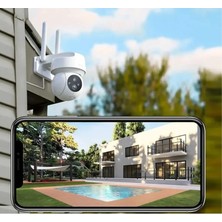 Cata CT-4051 Gece Görüşlü Akıllı Dış Mekan 360° Dönebilen Güvenlik Ip Kamera Full Hd 1080P Tuya Smart Life+ Destekli