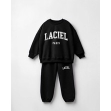 Laciel Sloganlı Unisex 2'li Alt Üst Takım