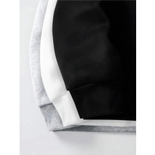 Yeni Sezon Yarım Fermuarlı Içi Şardonlu Unisex Sweatshirt