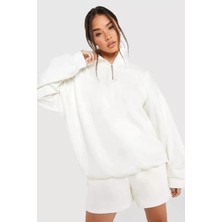 Yeni Sezon Yarım Fermuarlı Içi Şardonlu Unisex Sweatshirt