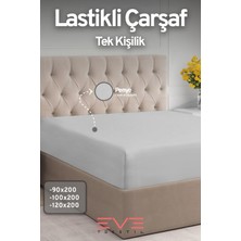 Eve Tekstil Fitted Yüksek  Penye Kumaş Tek Kişilik Lastikli Çarşaf