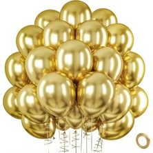12INC Büyük Boy Aynalı Krom Balon Yüksek Kalite 80 Adet