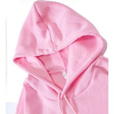 Yeni Sezon Içi Şardonlu 3 Iplik Unisex Kapüşonlu Sweatshirt