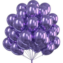 12INC Büyük Boy Aynalı Krom Balon Yüksek Kalite 70 Adet