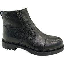 James Franco 23 05 110M 25992  Deri Klasik Kürklü Bot Siyah