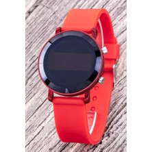 Saattino Unisex Takvimli Kırmızı Renk Çocuk LED Saati Yetişkin Saatleri ST-304320