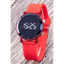 Saattino Unisex Takvimli Kırmızı Renk Çocuk LED Saati Yetişkin Saatleri ST-304320
