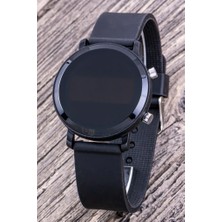 Saattino Genç Kız Kadın Kol Saati Çocuk Yetişkin LED Saat Siyah Silikon Kordon Unisex Model ST-304321