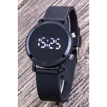 Saattino Genç Kız Kadın Kol Saati Çocuk Yetişkin LED Saat Siyah Silikon Kordon Unisex Model ST-304321