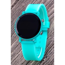 Saattino Mint Yeşil Dijital LED Çocuk Saati Kız/erkek Hediye Bileklik Saat ST-304311