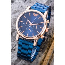 Saattino Lacivert Çelik Kordon Erkek Kol Saati ST-304284