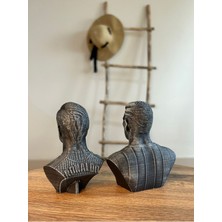 Cristiano Ronaldo ve Lionel Messi Büst Set Figür 10 cm (2li Ürün)