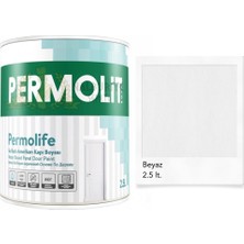 Permolit Permolife Su Bazlı Amerikan Panel Kapı Boyası - Beyaz - 2.5 Lt.