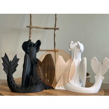 Ejderhanı Nasıl Eğitirsin Toothless Dişsiz ve Light Furry Işık Ejderhası 15 cm Set (2ADET)